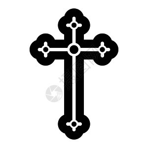 Crucifix黑色简单图标的宗教象征图标的宗教象征图片