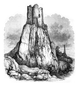 拉鲁克特城堡的废墟184年的马加辛皮托雷斯克图片