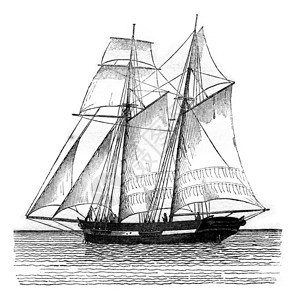 商业帆船航行从港口的船臀看184年MagasinPittoresque图片
