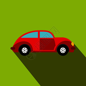 绿色背景的汽车车型图标图片