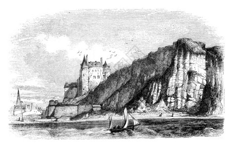 迪耶佩塞纳底堡城的景象1845年马加辛皮托雷斯克图片
