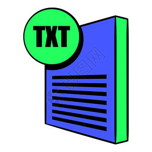 卡通风格TXT格式文件矢量设计插图图片