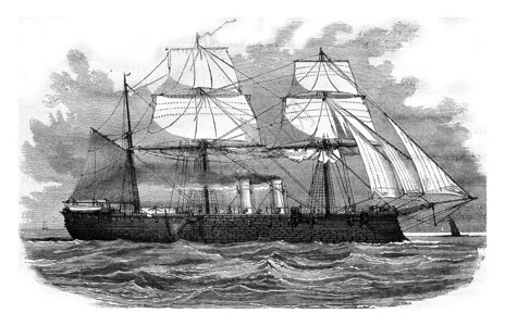 土耳其战舰Memdoohieh号187年MagasinPittooresque图片