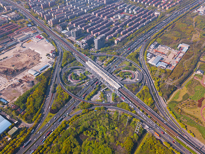 上海市环形高速公路建筑视图图片