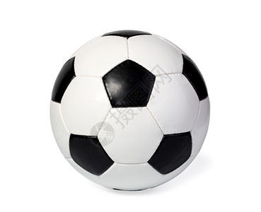 足球孤立在白色的足球背景图片