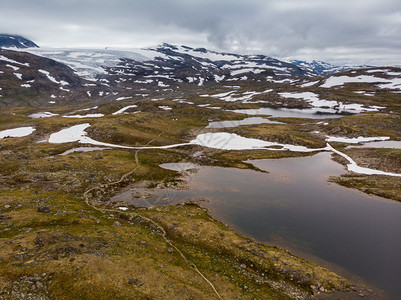 挪威夏季山地景观旅游色5号Sognefjellet公路空中视图山地景观挪威旅游色5号Songnefjellet公路图片