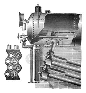 Babcock和Wilcox锅炉重写插图工业百科全书EOLami1875图片