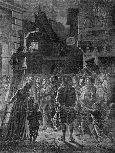 158年在巴黎街头点燃的第一道灯笼刻有古老的插图工业百科全书EOLami1875图片