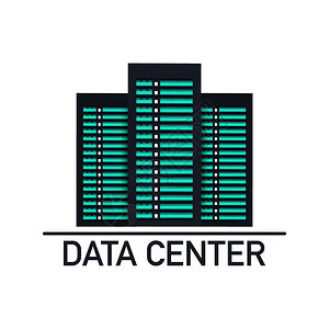 数据中心主框架服务概念横幅器架室概念数据库中心矢量存图示图片