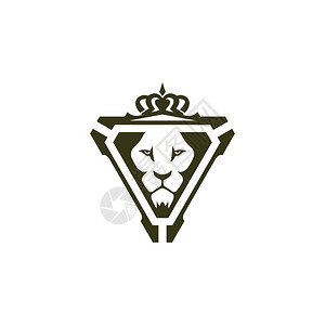 狮子头标志狮子标志模板背景
