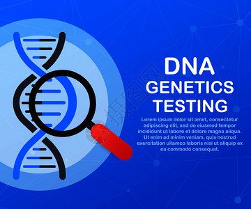 DNA测试遗传诊断概念工程可用于网络标语脱氧核糖酸病媒库存图解图片