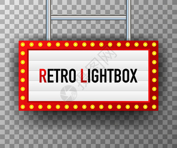 RentroLightbox广告牌陈列框矢量图图片