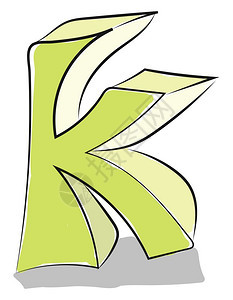 卡通英文字母K图片