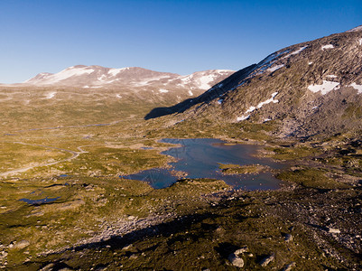 挪威夏季山地景观旅游色5号Sognefjellet公路空中视图山地景观挪威旅游色5号Songnefjellet公路图片