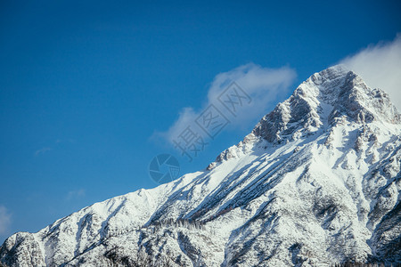 寒冬风景阿尔卑斯山奥特里亚图片