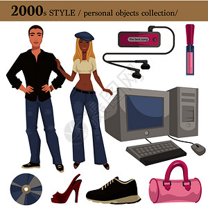 20年男女服装和个人用品收集的时装风格20年男女服装和个人用品收集的时装服和衣配有鞋可穿饰附件和电子设备或器件20年男女个人用品图片