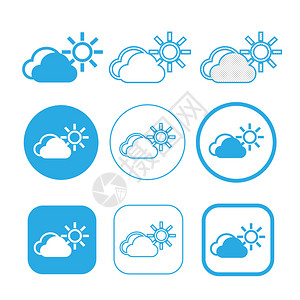 简单云点图标符号图片