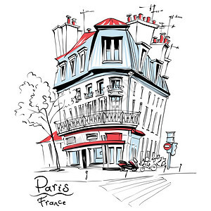 法国巴黎典型的之家图片