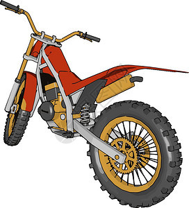 运输使用自行车或摩托它有两个轮式车手发动机等矢量彩色图画或插背景图片