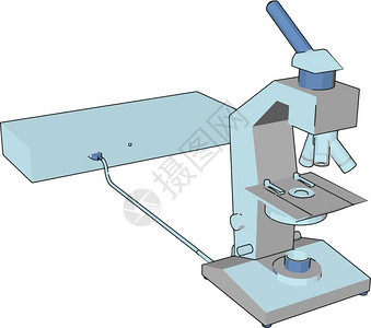 在学校院中为习和研究目的常用显微镜有透放大矢量彩色图画或插背景图片
