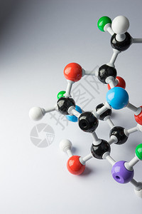 用于科学概念的DNA和分子模型图片