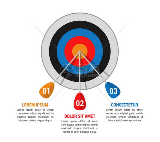 三箭步或选项矢量eps10插图矢量等目标图片
