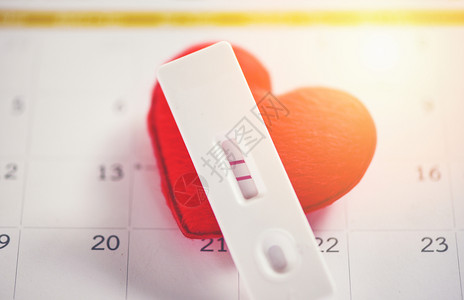 孕妇孕产日历背景和红心的两条线背景图片