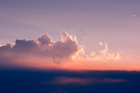 水墨云夏季日落天空背景背景