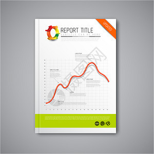 现代矢量摘要小册子报告或传单设计模板图片