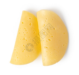 白背景的奶酪切片白背景的奶酪切片高清图片