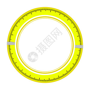 手持Roulette建筑工具白色背景隔离的工业措施磁带图标手持的建筑工具图片