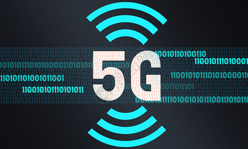 5G新的无线网络wifi连接3D图片