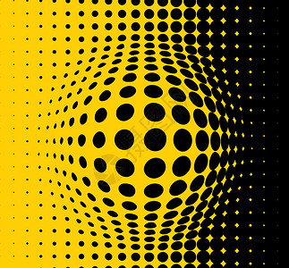黑色黄色点状抽象矢量背景背景图片