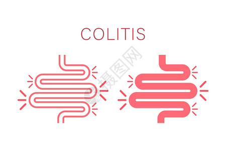 图标设计肠胃疾病学便秘图标插画