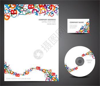 设计模板名片cd纸张图片