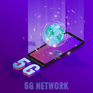 I5G网络无线技术模板地球高清图片素材