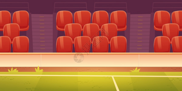 体育场上有足球或篮场的座位图片