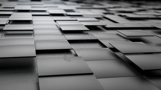 黑色瓷砖在背景上漂浮的色瓷砖带有几何图的最小像3d黑瓷砖在背景上漂浮的色瓷砖背景图片