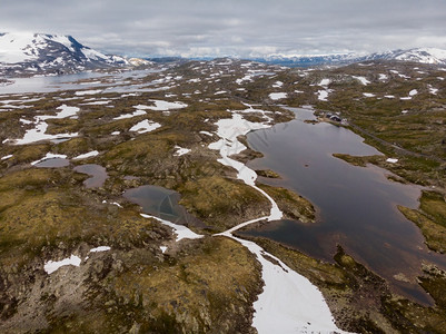 挪威夏季山地景观旅游色5号Sognefjellet公路空中视图山地景观挪威旅游色5号Songnefjellet公路图片