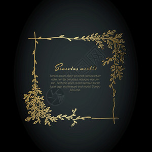 金花方框图解模板由各种花朵制作丧葬卡模板图片