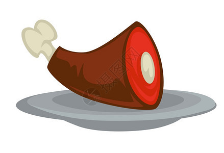 中世纪菜皇家盛宴肉在骨头矢量上的皇家盛宴肉孤立的金属板用于做饭烹饪和的杂交肉猎食和烹饪的游戏饮食晚餐课程古代图片