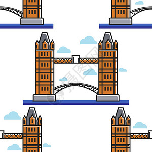 英格兰符号伦敦大桥无缝模式图片