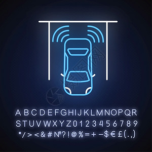 智能驱动器辅助泊车感应器光灯图标图片