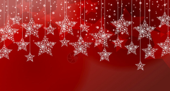 星矢量插图圣诞节背景卡片和雪花快乐圣诞明星高清图片