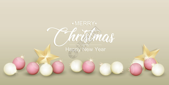 圣诞球矢量插图圣诞装饰背景快乐和新年钻石圣诞球图片