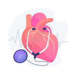 心脏节血管病脏和治疗医设备仪器保健病媒孤立概念比喻图心脏病媒概念比喻图片