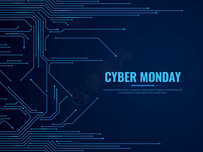 电路板技术跟踪传输数据字电子技术设计提供销售背景蓝色电灯促销矢量图背景图片