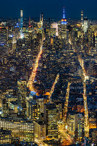 纽约中市天际线摩大楼办公纽约州曼哈顿市纽约州曼哈顿码头高清图片素材
