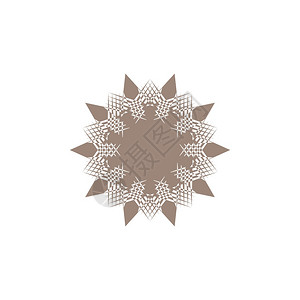 抽象mandala装饰矢量插图设计模板图片