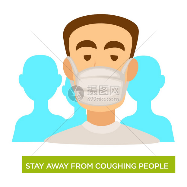 保护肺免受疾病和沙尘呼吸医药和保健安全结核病预防医疗面具远离咳嗽者图片